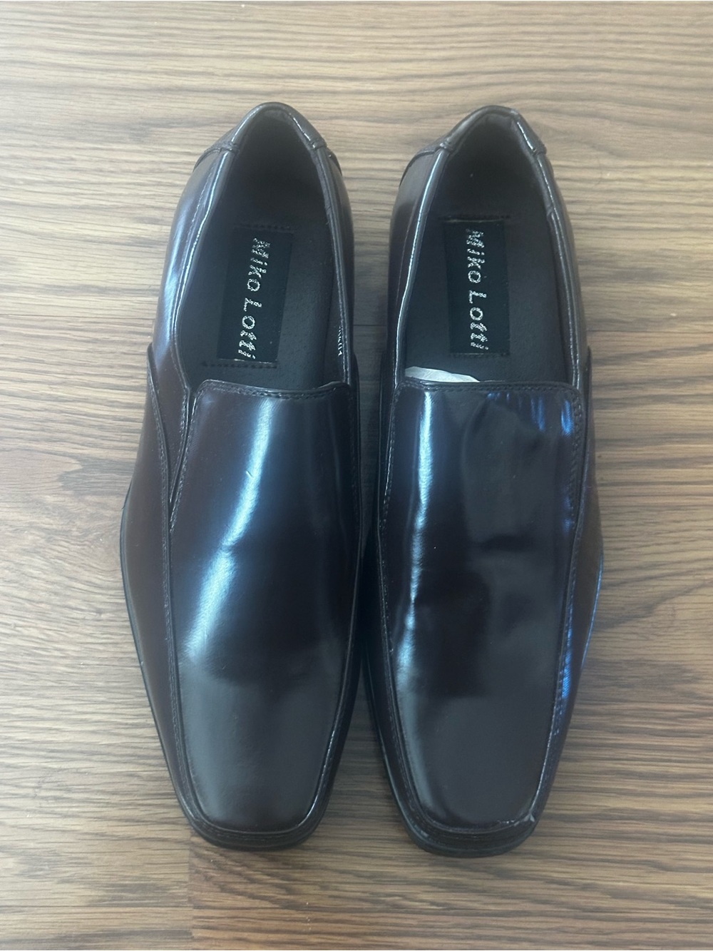 Men's Dark Brown Leather Slip-On Loafers